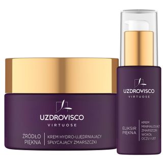 Zestaw Uzdrovisco Virtuose Źródło Piękna, krem hydro-ujędrniający, 50 ml + krem minimalizujący zmarszczki wokół oczu i ust, 30 ml - zdjęcie produktu