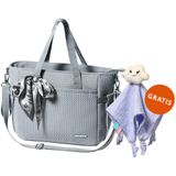 BabyOno, torba do wózka, Carmen, szara + przytulanka kocyk, Blinky Cloud, 1 sztuka gratis - miniaturka zdjęcia produktu