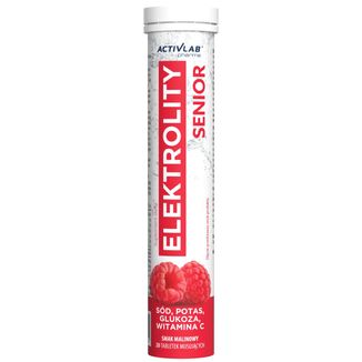 ActivLab Pharma Elektrolity Senior, malina, 20 tabletek musujących - zdjęcie produktu