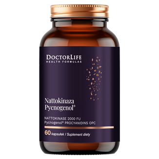 Doctor Life Nattokinaza 2000 FU & Pycnogenol, 60 kapsułek - zdjęcie produktu