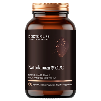 Doctor Life Nattokinaza 2000 FU & OPC 250 mg, 60 kapsułek - zdjęcie produktu