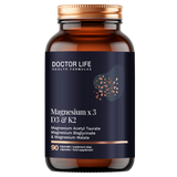 Doctor Life Magnesium x 3 z D3 & K2, 90 kapsułek - miniaturka zdjęcia produktu