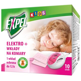 Expel Kids, elektro + płyn na komary dla dzieci od 1 roku życia, 60 nocy - zdjęcie produktu