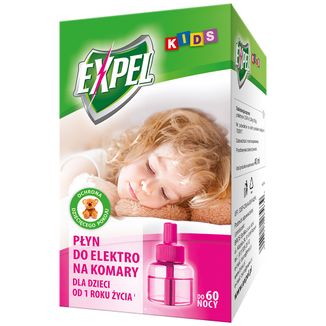 Expel Kids, płyn do elektro na komary dla dzieci od 1 roku życia, 60 nocy - zdjęcie produktu