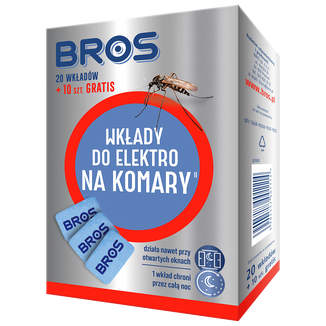 Bros, wkłady do elektro na komary, 20 sztuk - zdjęcie produktu