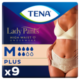 Tena Lady Pants Creme, majtki chłonne, rozmiar M, 75-105 cm, Plus, 9 sztuk - miniaturka zdjęcia produktu