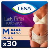 Tena Lady Pants Creme, majtki chłonne, rozmiar M, 75-105 cm, Plus, 30 sztuk - miniaturka zdjęcia produktu