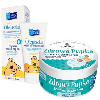 Zestaw Skarb Matki Olejuszka, olejek na ciemieniuszkę, od urodzenia, 30 ml + krem do pupy Zdrowa Pupka, od urodzenia, 90 ml - zdjęcie produktu