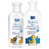 Zestaw Skarb Matki, oliwka pielęgnacyjna dla niemowląt i dzieci od 1 dnia życia, 200 ml + mydełko 3w1 dla niemowląt i dzieci, od urodzenia, 250 ml - miniaturka zdjęcia produktu