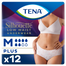 Tena Silhouette Plus White, dyskretne majtki chłonne dla kobiet, rozmiar M, 12 sztuk - miniaturka  zdjęcia produktu