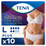 Tena Silhouette Plus White, dyskretne majtki chłonne dla kobiet, rozmiar L, 10 sztuk USZKODZONE OPAKOWANIE - miniaturka  zdjęcia produktu