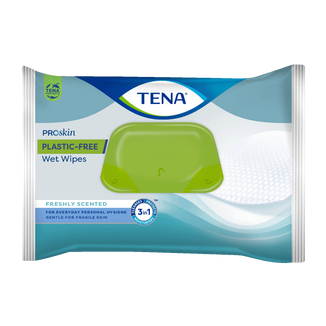 Tena ProSkin Plastic-Free Wet Wipes, chusteczki nawilżane, 48 sztuk - zdjęcie produktu