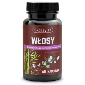 Skoczylas Włosy, L-cysteina, biotyna, L-metionina, 60 kapsułek - zdjęcie produktu