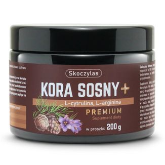 Skoczylas Kora Sosny Premium, L-cytrulina, L-arginina, proszek, 200 g - zdjęcie produktu