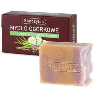 Skoczylas, mydło ogórkowe z trawą cytrynową i lawendą, 100 g - zdjęcie produktu