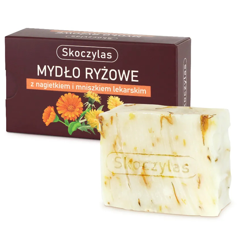 Nieznana Skoczylas, mydło ryżowe z nagietkiem i mniszkiem lekarskim, 100 g