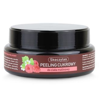 Skoczylas, peeling cukrowy do ciała, malinowy, 200 ml - zdjęcie produktu