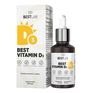 BestLab Best Vitamin D3, krople, 30 ml - zdjęcie produktu