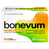 Bonevum 600 mg + 400 I.U., 90 tabletek powlekanych USZKODZONE OPAKOWANIE - miniaturka zdjęcia produktu