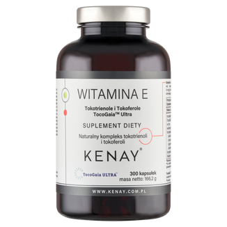 Kenay Witamina E Tokotrienole i Tokoferole TocoGaia ™ Ultra, 300 kapsułek - zdjęcie produktu