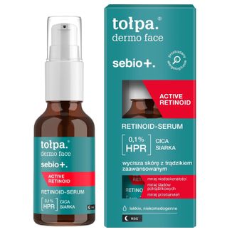 Tołpa Dermo Face Sebio+ Active Retinoid, retinoid-serum na noc, 30 ml - zdjęcie produktu