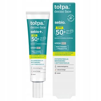 Tołpa Dermo Face Sebio+, krem CC na dzień, SPF 50+, 40 ml - zdjęcie produktu