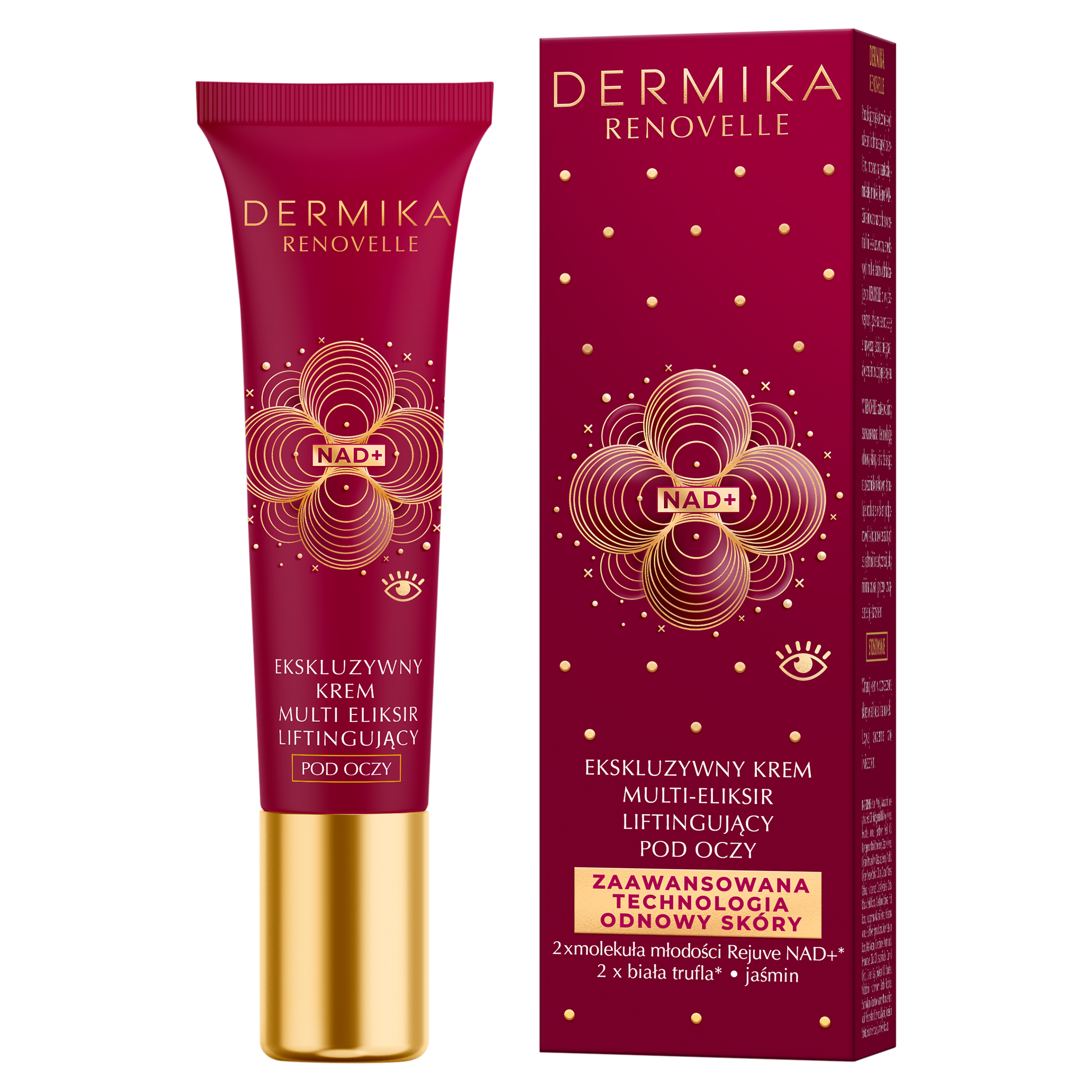 Dermika Dermika Renovelle, ekskluzywny krem multi-eliksir liftingujący pod oczy, 15 ml — Inhaltsstoffe und Bewertung