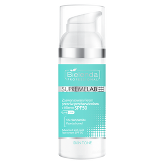 Bielenda Professional SupremeLab Skin Tone, lekki krem przeciw przebarwieniom z ochroną przeciwsłoneczną, 50 ml - zdjęcie produktu
