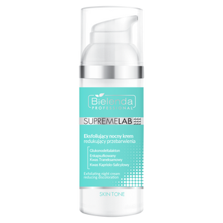 Bielenda Professional SupremeLab Skin Tone, eksfoliujący nocny krem redukujący przebarwienia, 50 ml USZKODZONE OPAKOWANIE - zdjęcie produktu