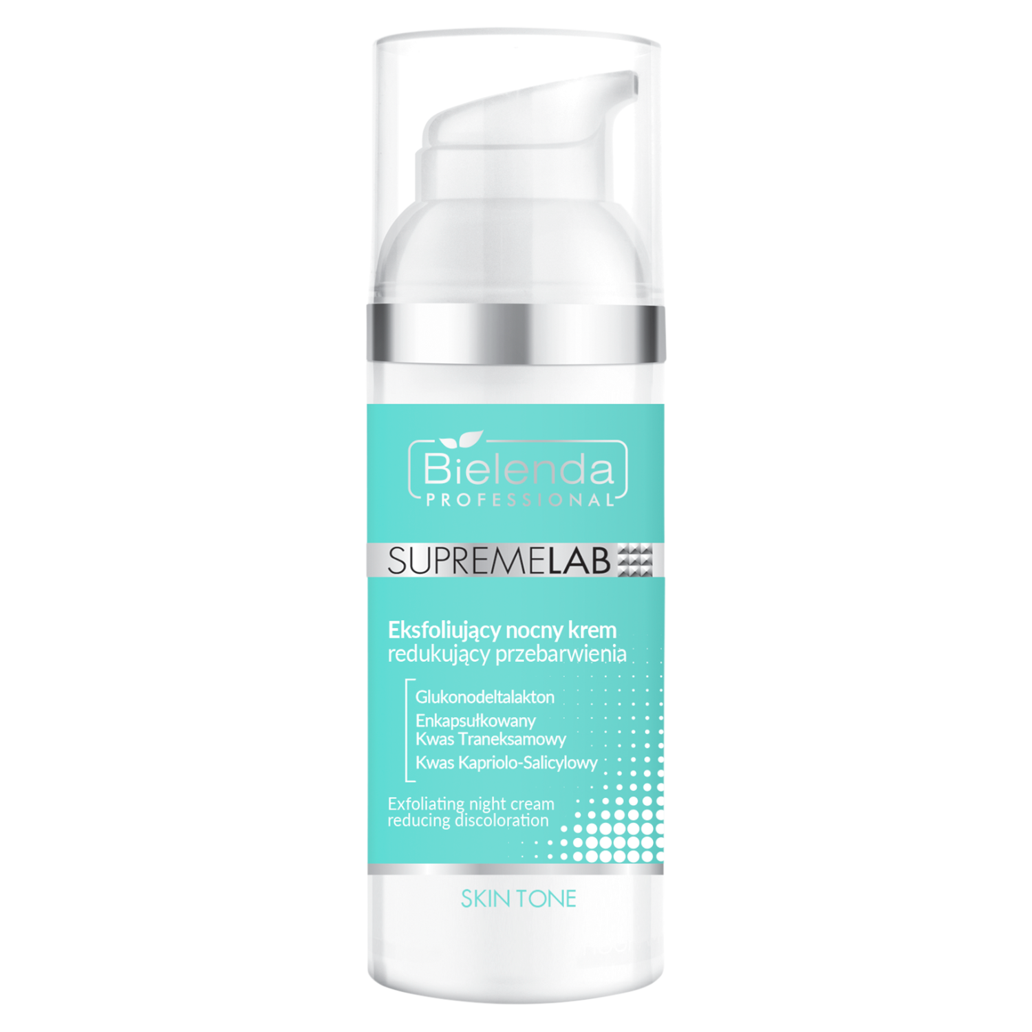 Nieznana Bielenda Professional SupremeLAB Skin Tone, eksfoliujący nocny krem redukujący przebarwienia, 50 ml