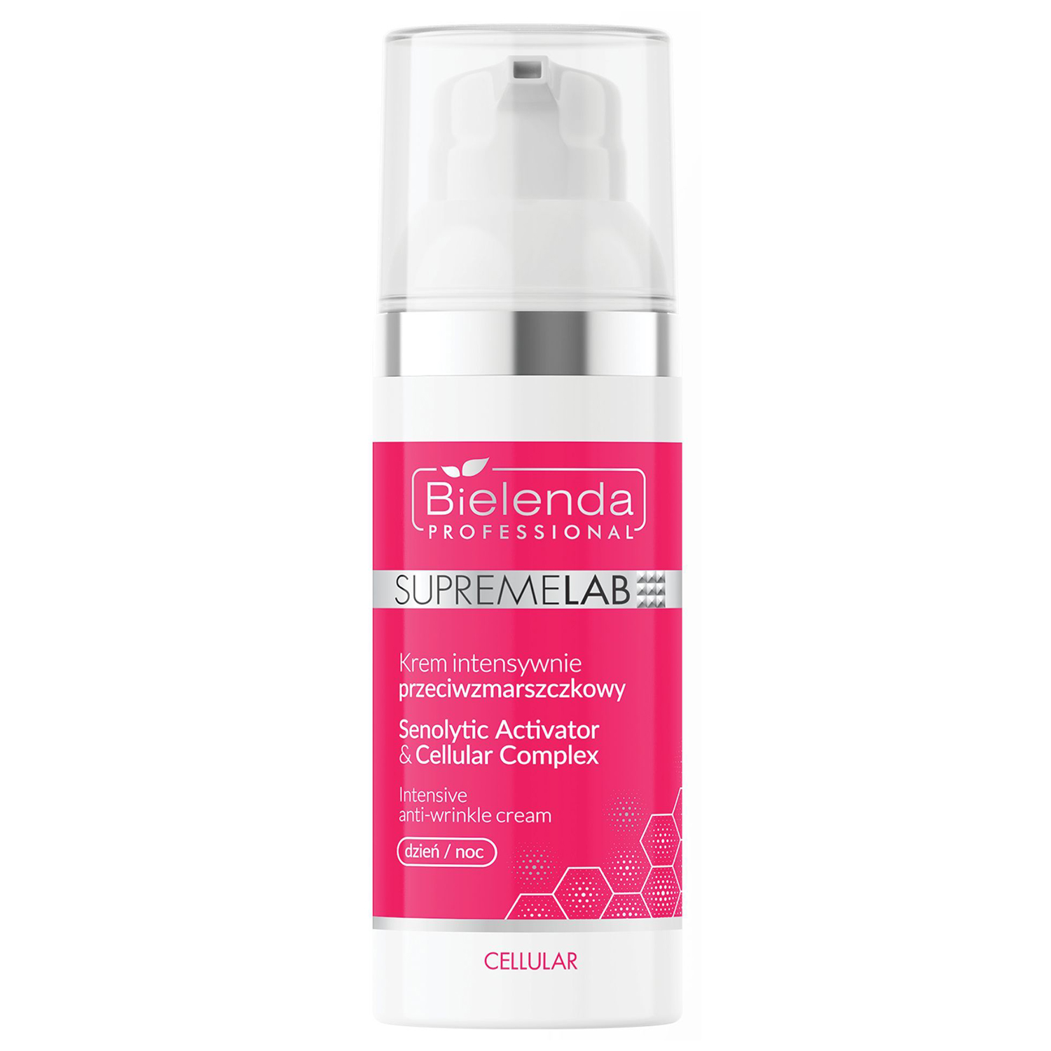 Nieznana Bielenda Professional SupremeLAB Cellular Senolytic Activator & Cellular Complex, krem intensywnie przeciwzmarszczkowy, na dzień i noc, 50 ml
