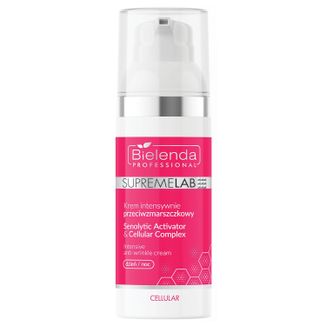 Bielenda Professional SupremeLab Cellular Senolytic Activator & Cellular Complex, krem intensywnie przeciwzmarszczkowy, na dzień i noc, 50 ml - zdjęcie produktu