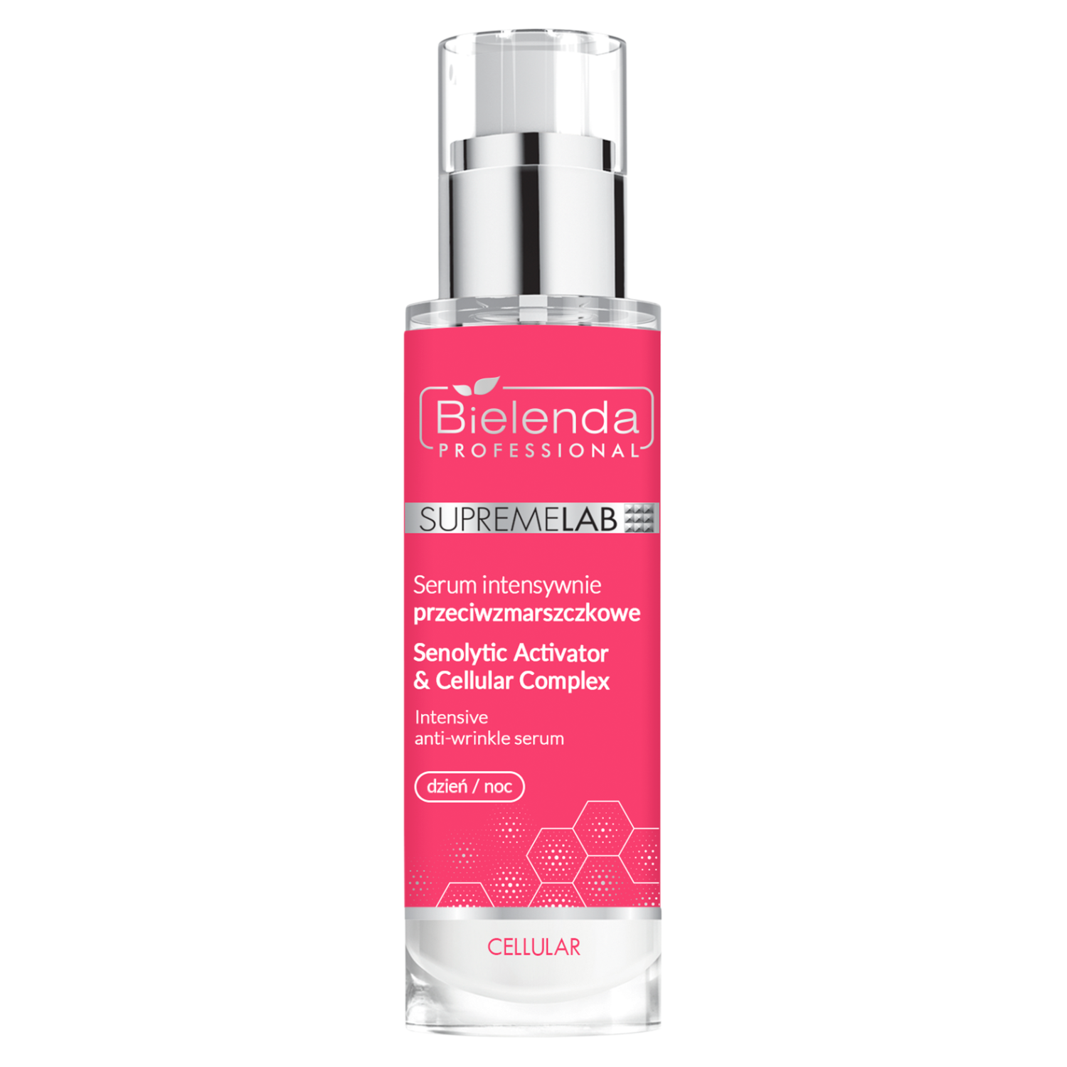 Nieznana Bielenda Professional SupremeLAB Cellular Senolytic Activator & Cellular Complex, serum intensywnie przeciwzmarszczkowe, na dzień i noc, 30 ml