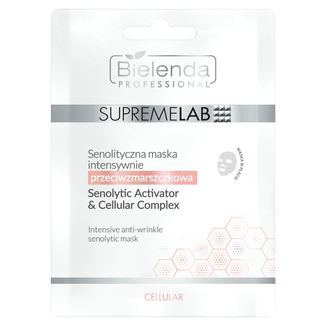Bielenda Professional SupremeLab Cellular Senolytic Activator & Cellular Complex, senolityczna maska intensywnie przeciwzmarszczkowa, 1 sztuka - zdjęcie produktu