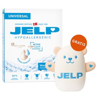 Jelp Hypoallergenic, proszek do prania, uniwersalny, 3 kg + miś gratis - zdjęcie produktu