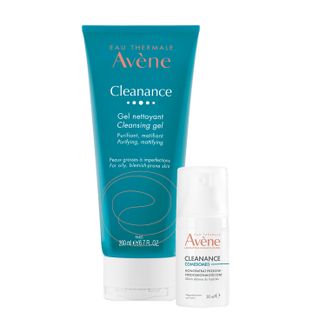 Zestaw Avene Cleanance, żel oczyszczający, 200 ml + koncentrat przeciw niedoskonałościom, skóra skłonna do trądziku, 30 ml - zdjęcie produktu