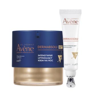 Zestaw Avene Dermabsolu, krem wypełniający kontur oka, 15 ml + intensywnie liftingujący krem na noc, 40 ml - zdjęcie produktu