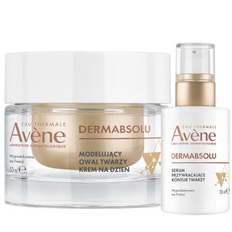 Zestaw Avene Dermabsolu, serum przywracające kontur twarzy, 30 ml + krem modelujący owal twarzy na dzień, 50 ml - zdjęcie produktu