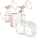 Zestaw Canpol Babies Express Care, podwójny laktator elektryczny z aspiratorem do nosa + muszla laktacyjna do laktatorów elektrycznych, 2 sztuki - miniaturka zdjęcia produktu