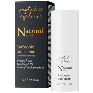 Nacomi Next Level Eye'conic total cream, krem pod oczy, 15 ml - zdjęcie produktu