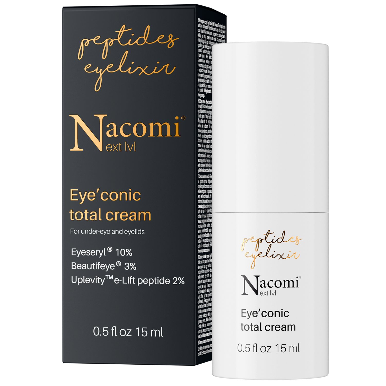 Nieznana Nacomi Next Level Eye'conic total cream, krem pod oczy, 15 ml