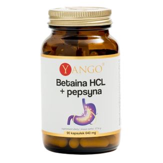 Yango Betaina HCL + pepsyna, 90 kapsułek - zdjęcie produktu