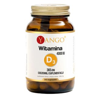 Yango Witamina D3 4000 IU, 365 kapsułek - zdjęcie produktu