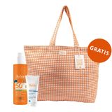 Zestaw Avene Sun, bardzo wysoka ochrona przeciwsłoneczna, spray dla rodziny, SPF 50+, 400 ml + balsam po opalaniu, dla dorosłych i dzieci od 2 lat, 200 ml + torba plażowa gratis - miniaturka zdjęcia produktu