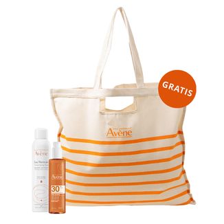 Zestaw Avene Sun, wysoka ochrona przeciwsłoneczna, olejek, SPF 30, 200 ml + woda termalna do pielęgnacji twarzy i ciała, 300 ml + torba plażowa gratis - zdjęcie produktu