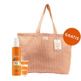 Zestaw Avene Sun, bardzo wysoka ochrona przeciwsłoneczna, spray dla dzieci, SPF 50+, 200 ml + krem ochronny do twarzy, bezzapachowy, SPF 50+, 50 ml + torba plażowa gratis - miniaturka zdjęcia produktu