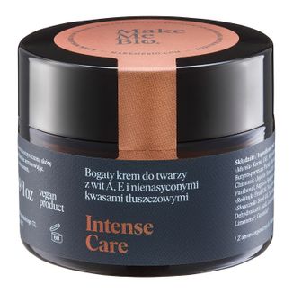Make Me Bio Intense Care, bogaty krem do twarzy z wit. A, E i nienasyconymi kwasami tłuszczowymi, 50 ml - zdjęcie produktu