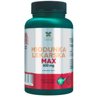 Lanco Nutritions Miodunka Lekarska Max 600 mg, 60 kapsułek - zdjęcie produktu