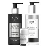 Zestaw Apis Action for Men, odżywczy krem do ciała i dłoni, 300 ml + krem wygładzający dla mężczyzn, 50 ml + żel do mycia twarzy z aktywnym węglem, 300 ml za 1 grosz Zestaw Apis Action for Men, odżywczy krem do ciała i dłoni, 300 ml + krem wygładzający dla mężczyzn, 50 ml + żel do mycia twarzy z aktywnym węglem, 300 ml za 1 grosz - miniaturka zdjęcia produktu