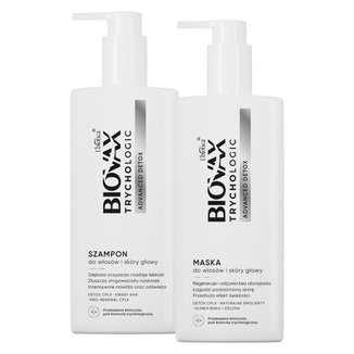 Zestaw Biovax Trychologic Advanced Detox, szampon do włosów i skóry głowy, 200 ml + maska do włosów, 200 ml - zdjęcie produktu